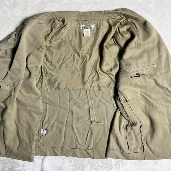 Tommy Bahama Silk Sport Coat Men's M Beige Blazer Unstructured Chore Jacket Tan - Picture 4 of 8